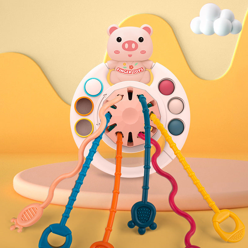 Fun Suction Cup Toy for Biting and Pressing, Finger Exercise, Early Education Sensory Integration Cognitive Developmental Educational Toy 🇨🇳