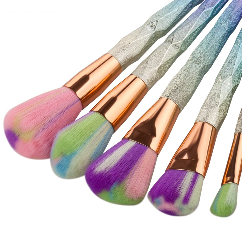 7 makeup brushes, makeup tools, diamond makeup brush foundation brush 🇨🇳