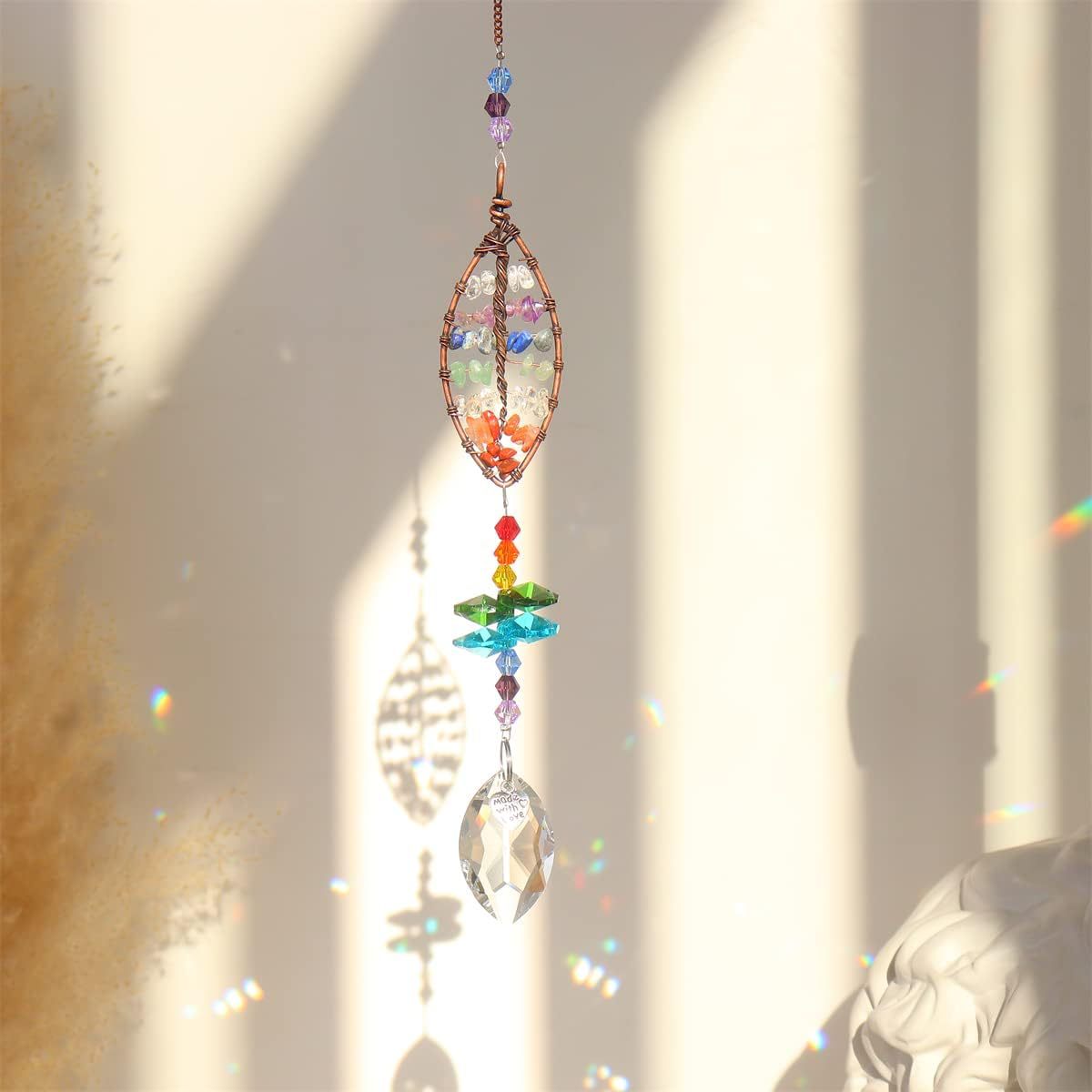 Crystal Sun Catcher Pendant Set The Tree Of Life 🇨🇳