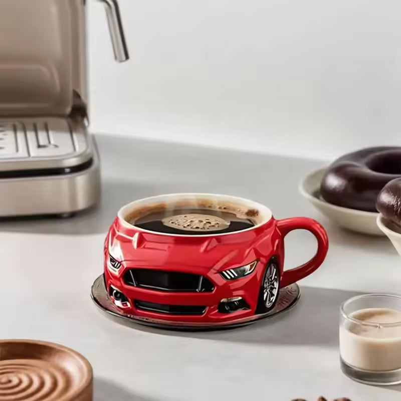 Car-Shaped Stainless Steel Coffee Mug – Handmade, Durable, Novelty Office Cup, Ideal Gift for Car Fans 🇨🇳