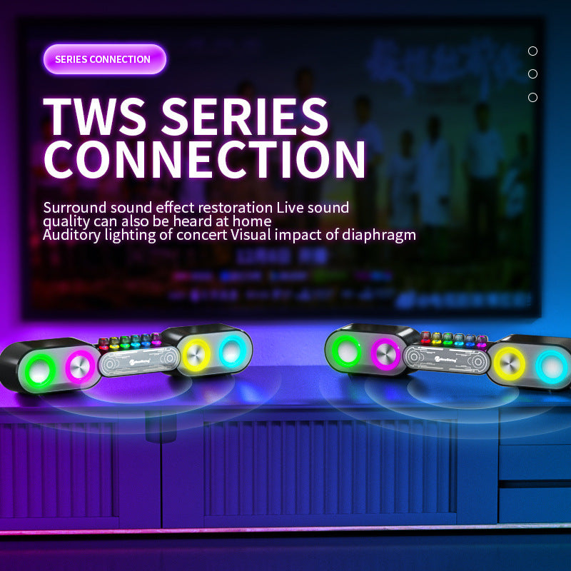 RGB Colorful E-sports Bluetooth Speaker Luminous 🇨🇳