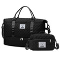 Large-Capacity Quilted Embroidered Thread Handle Crossbody Storage Travel Bag 🇨🇳
