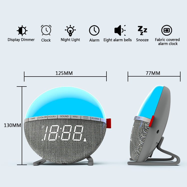 Wake-Up Night Light Alarm Sleep Music Clock 🇨🇳