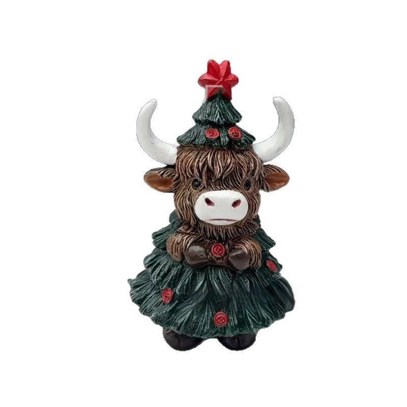 Christmas Cute Highland Cattle Decoration Ornaments 🇨🇳