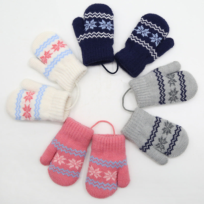 Children's Alpaca Thick Warm Halter Gloves 🇨🇳