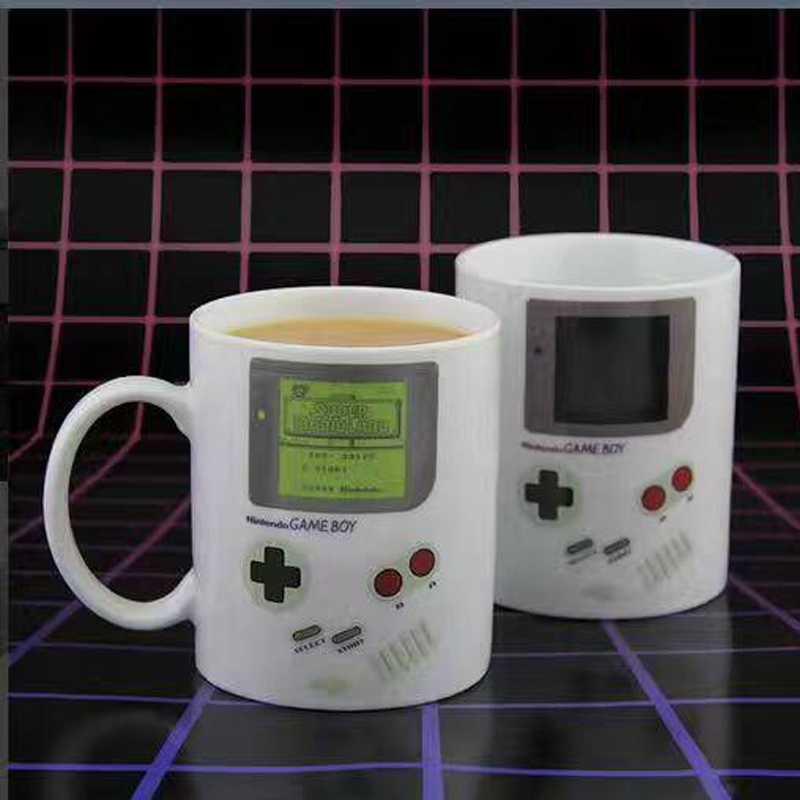 Retro Game Machine Mark Color Changing Cup Student Thermal Warm Coffee Cup 🇨🇳