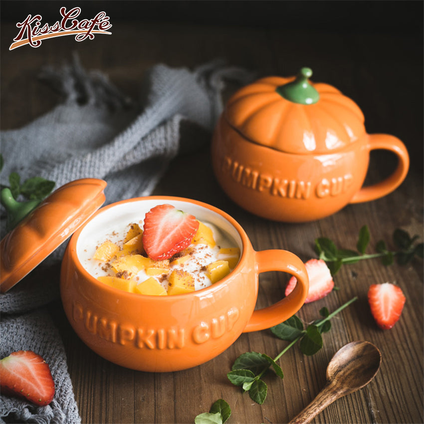 1pc Cute Ceramic Halloween Pumpkin Mug 🇨🇳