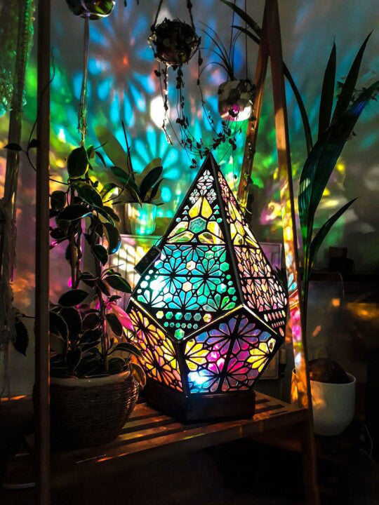 Floor Lamp- Bohemian Light Spot Diamond Light Hollow Bohemian Colorful Lights 🇨🇳