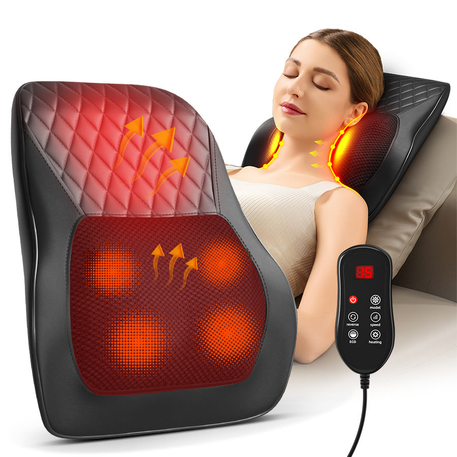 Home Use Multi-Function Massage Pillow for Neck, Shoulder, Waist, and Back with Electric Massager for Shoulder and Cervical Care 🇨🇳