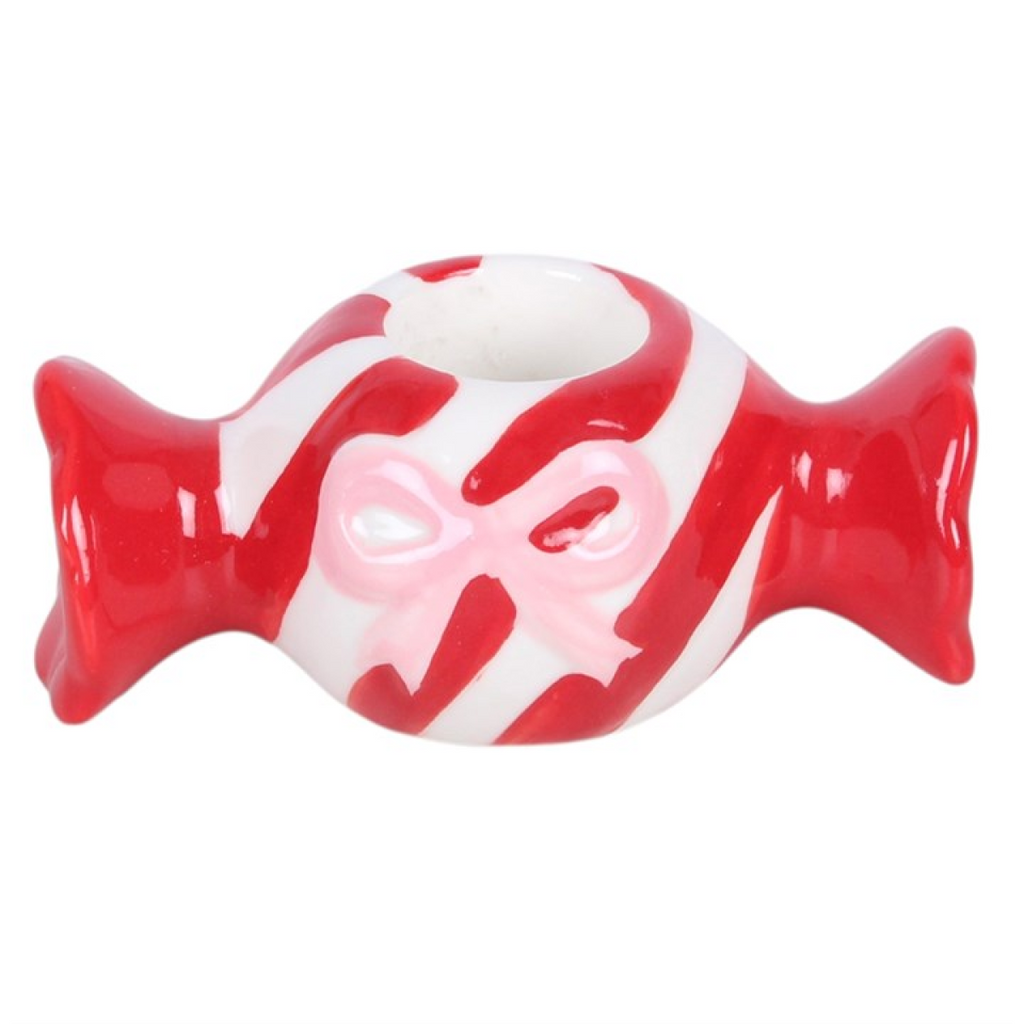 Christmas Candy Taper Candle Holder 🇬🇧