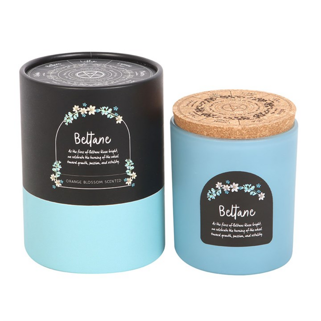 Beltane Orange Blossom Wheel of the Year Candle 🇬🇧