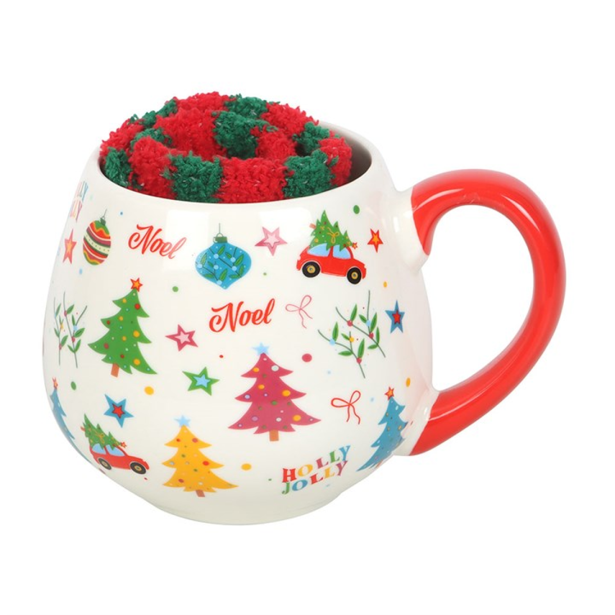 Nostalgic Christmas Print Mug and Socks Set 🇬🇧