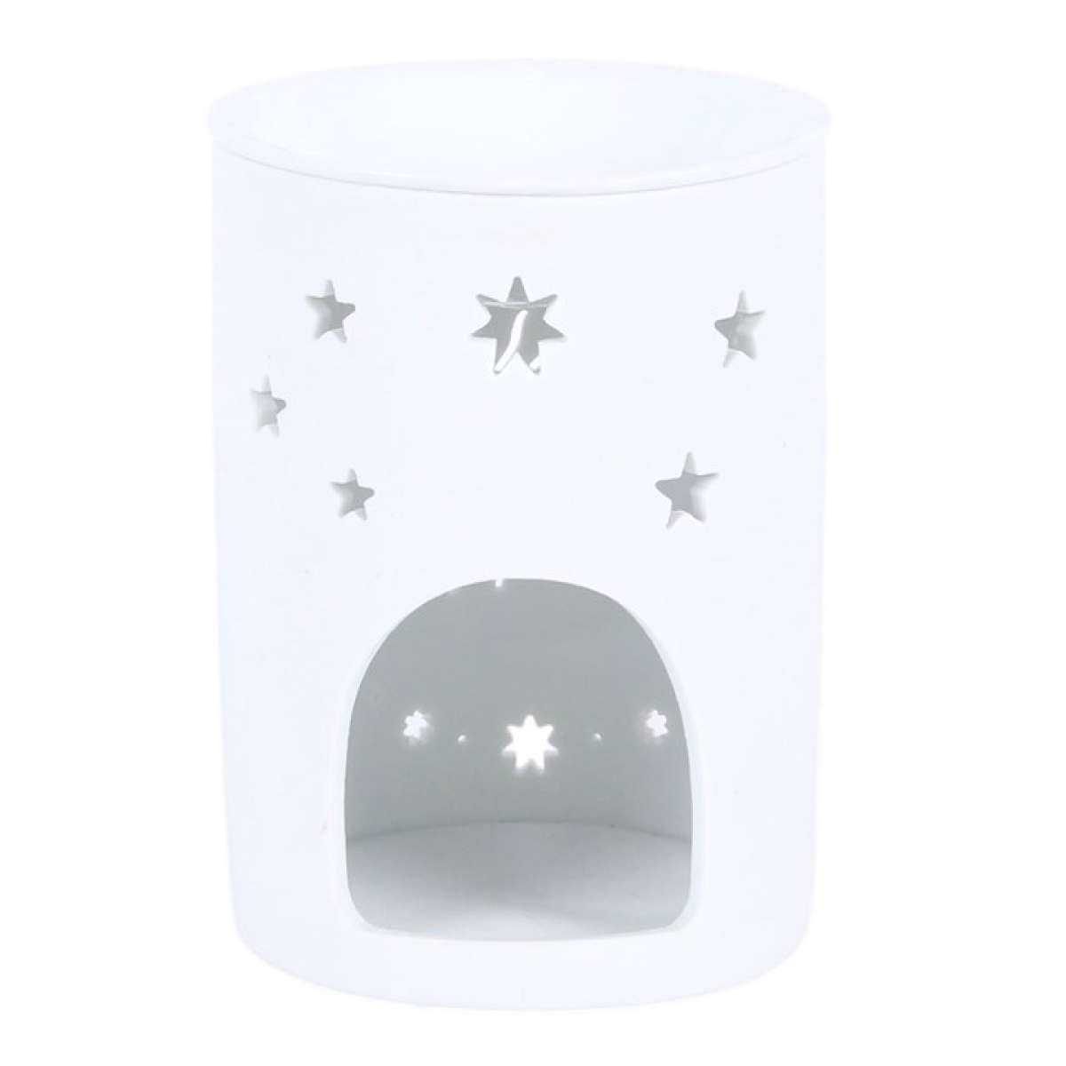 White Sun and Moon Cut Out Oil Burner and Wax Warmer 🇬🇧