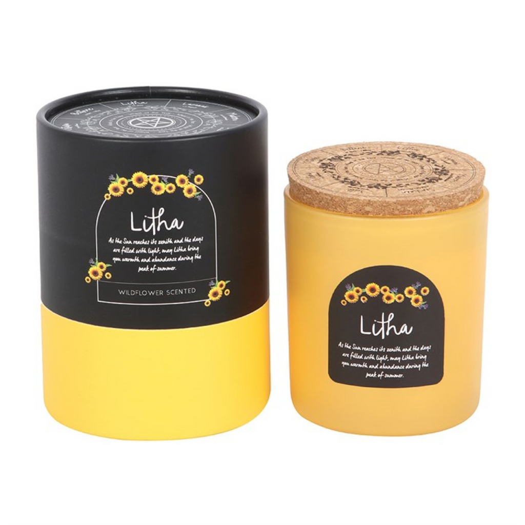 Litha Wildflower Wheel of the Year Candle 🇬🇧