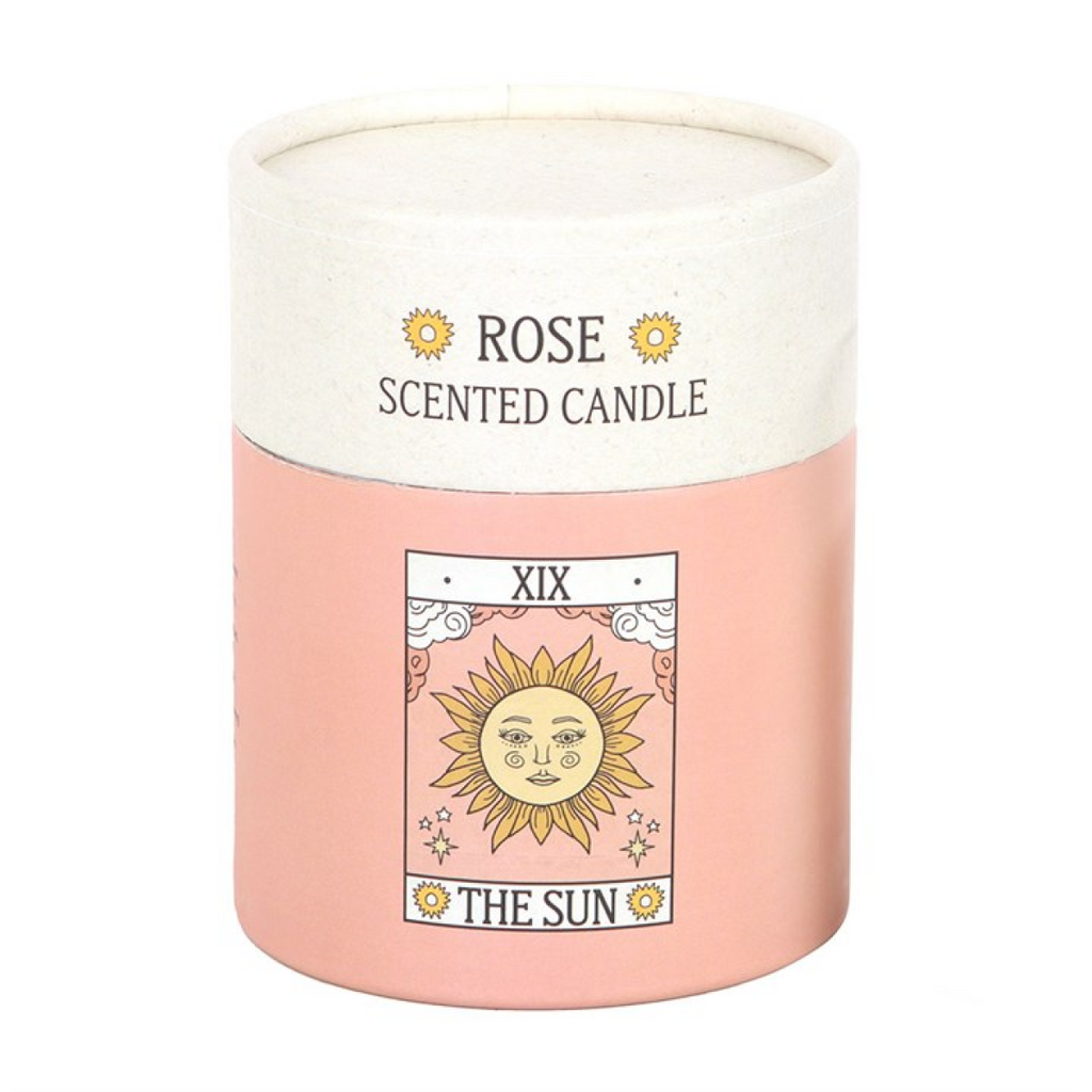 The Sun Vintage Tarot Rose Candle 🇬🇧