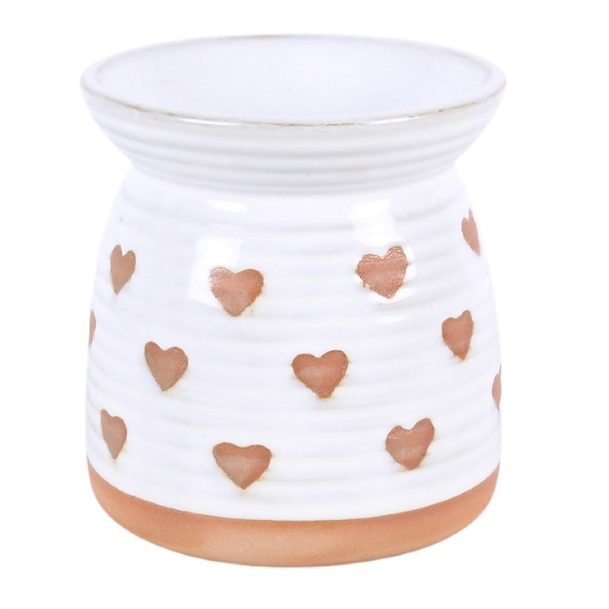 Beige Heart Print Oil Burner 🇬🇧