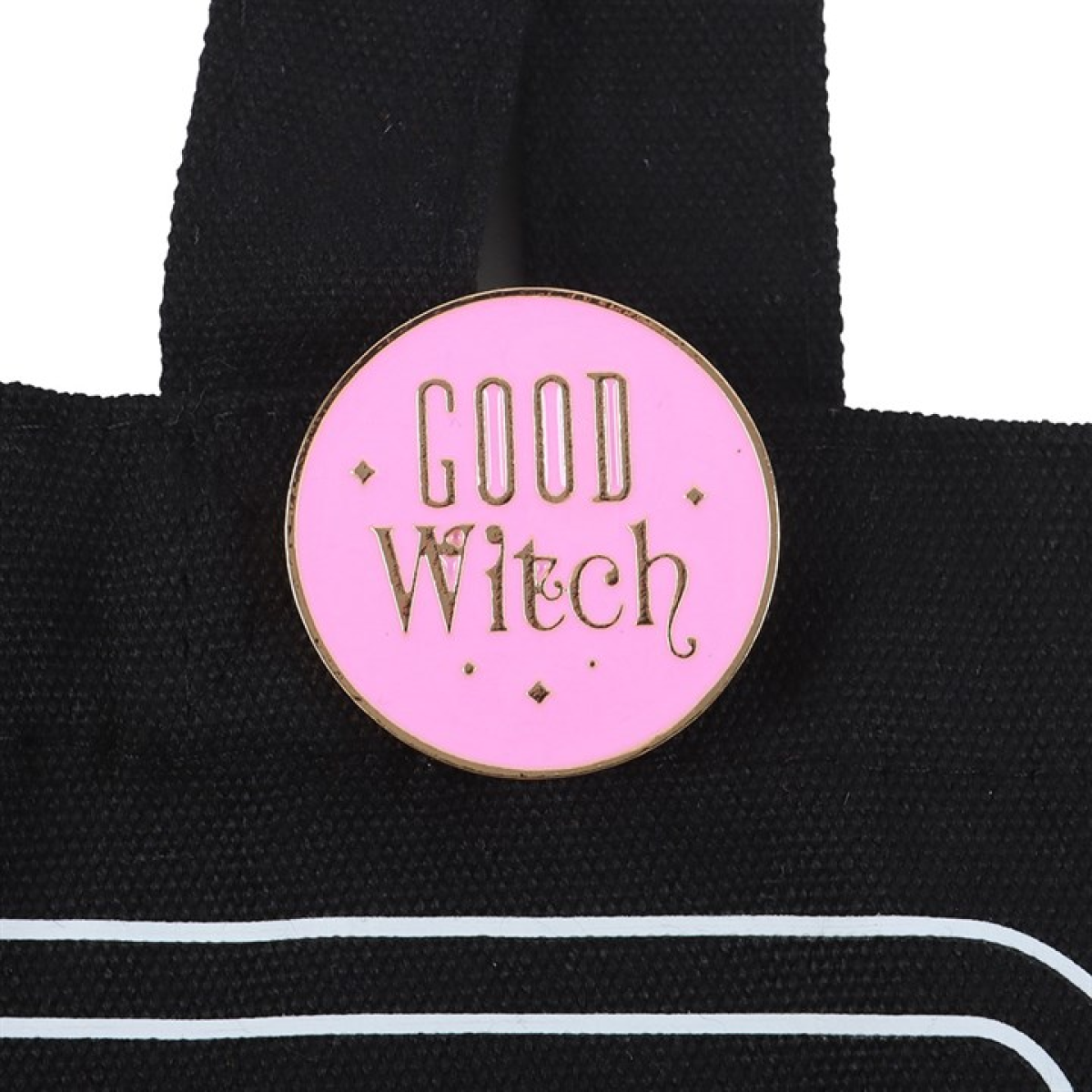 Good Witch Social Club Polycotton Tote Bag with Pin Badge 🇬🇧