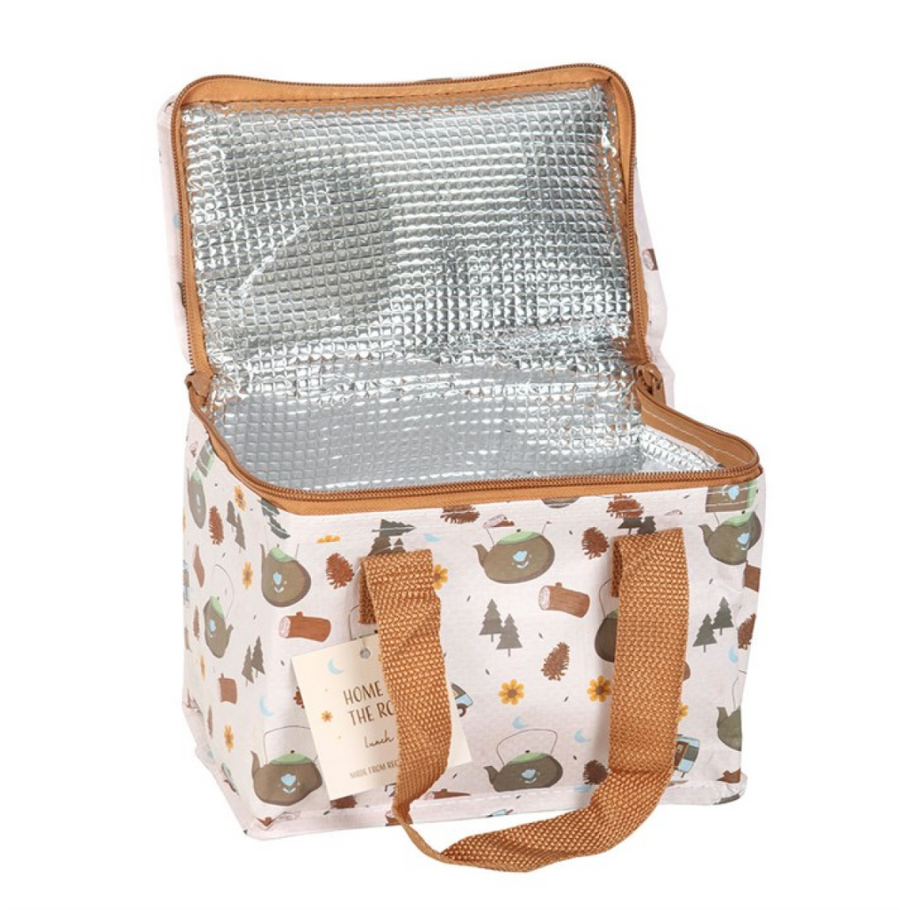 Home on the Road Camping Print Lunch Bag 🇬🇧