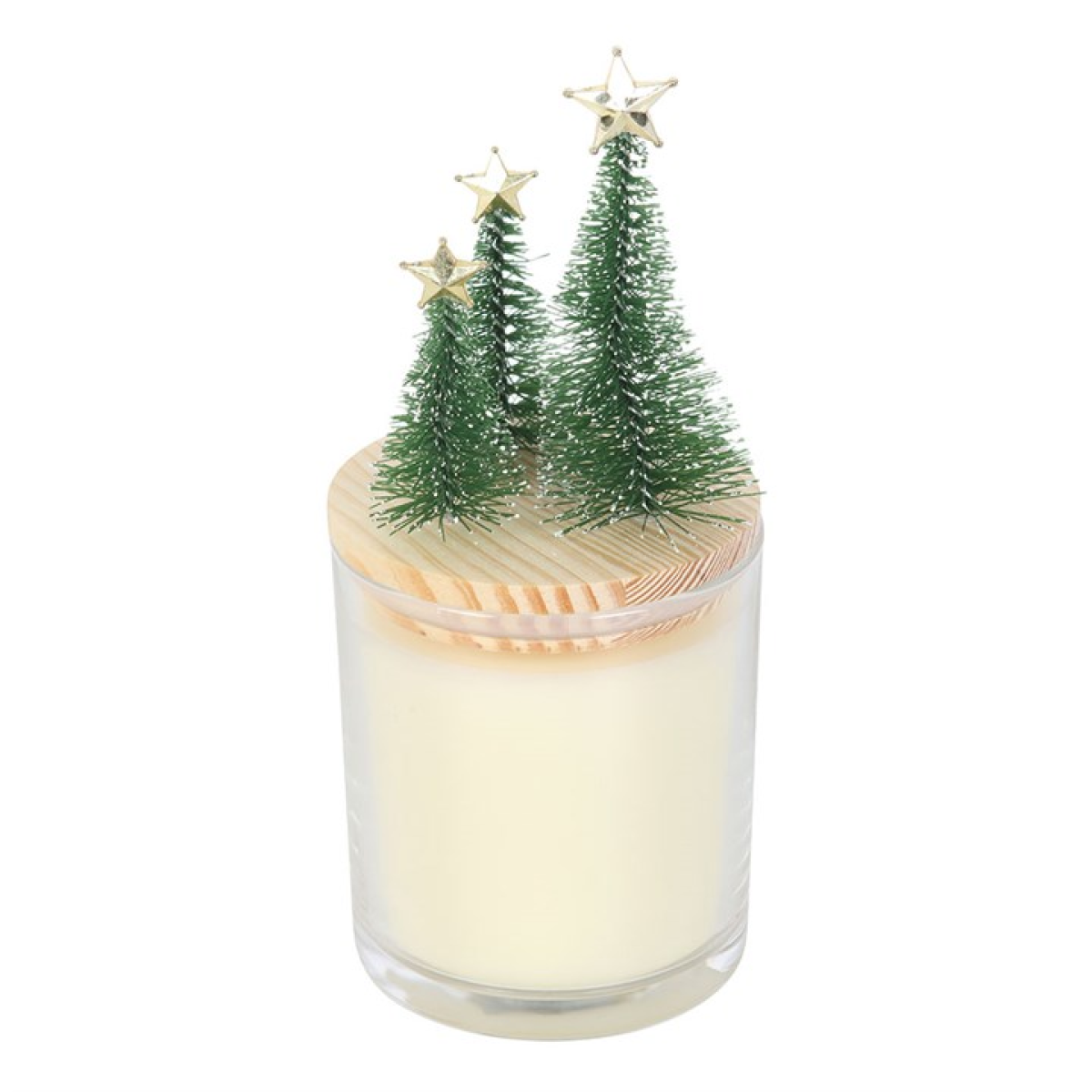 Merry and Bright Bauble Cinnamon & Spice Glass Candle with Tree 🇬🇧