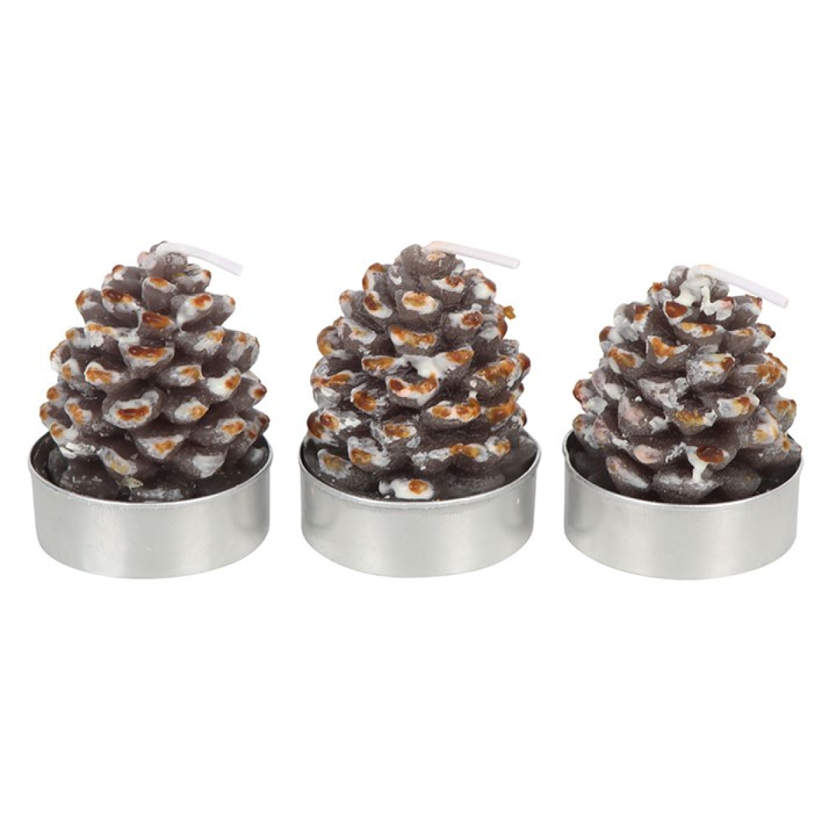 Set of 6 Pinecone Tealight Candles 🇬🇧
