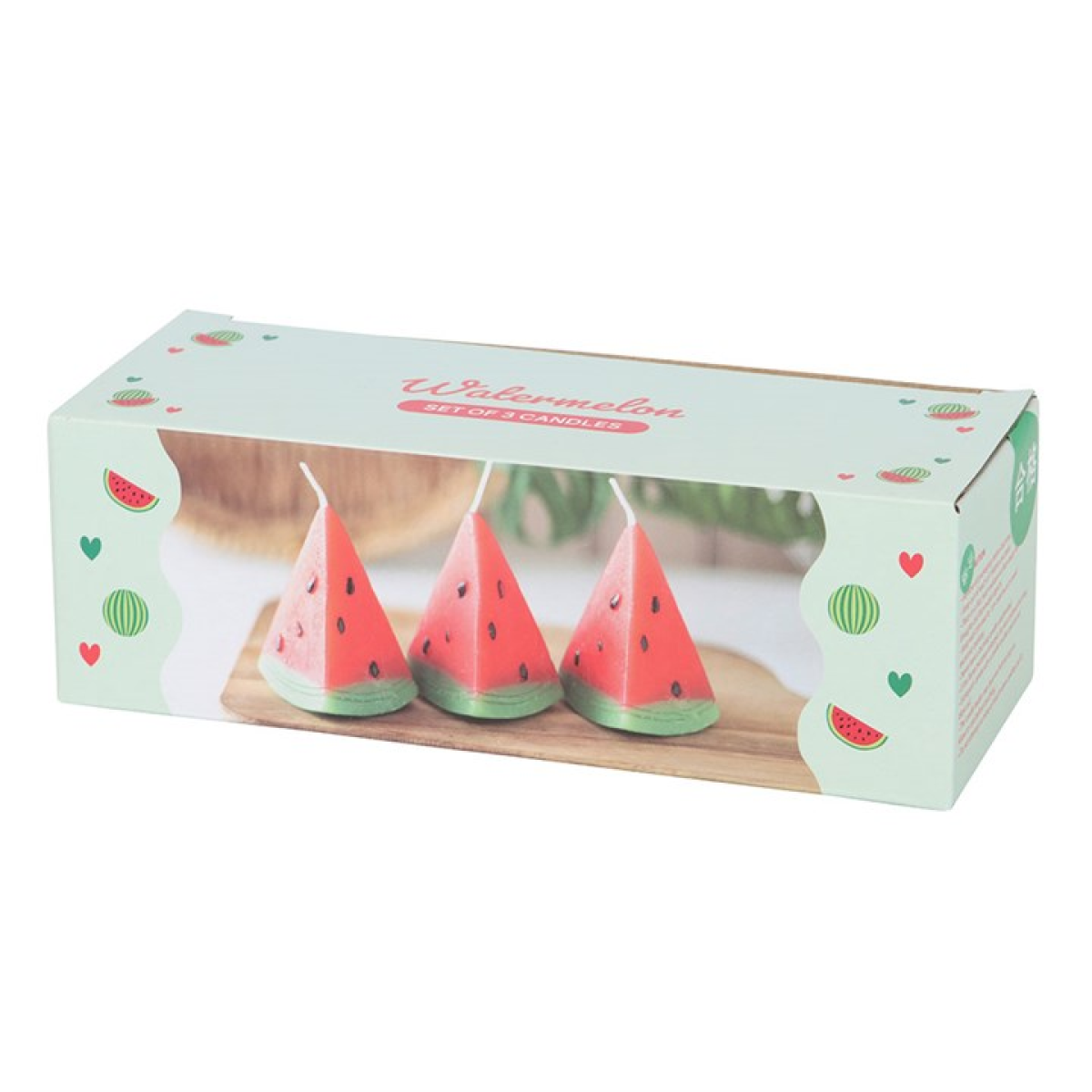 Set of 3 Watermelon Shaped Candles 🇬🇧