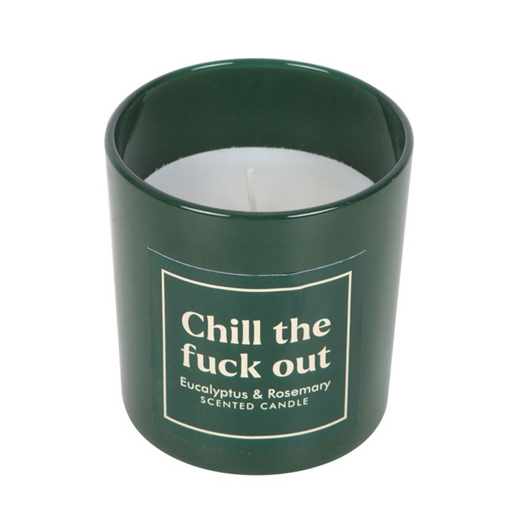 Sweary Chill Out Eucalyptus & Rosemary Candle 🇬🇧