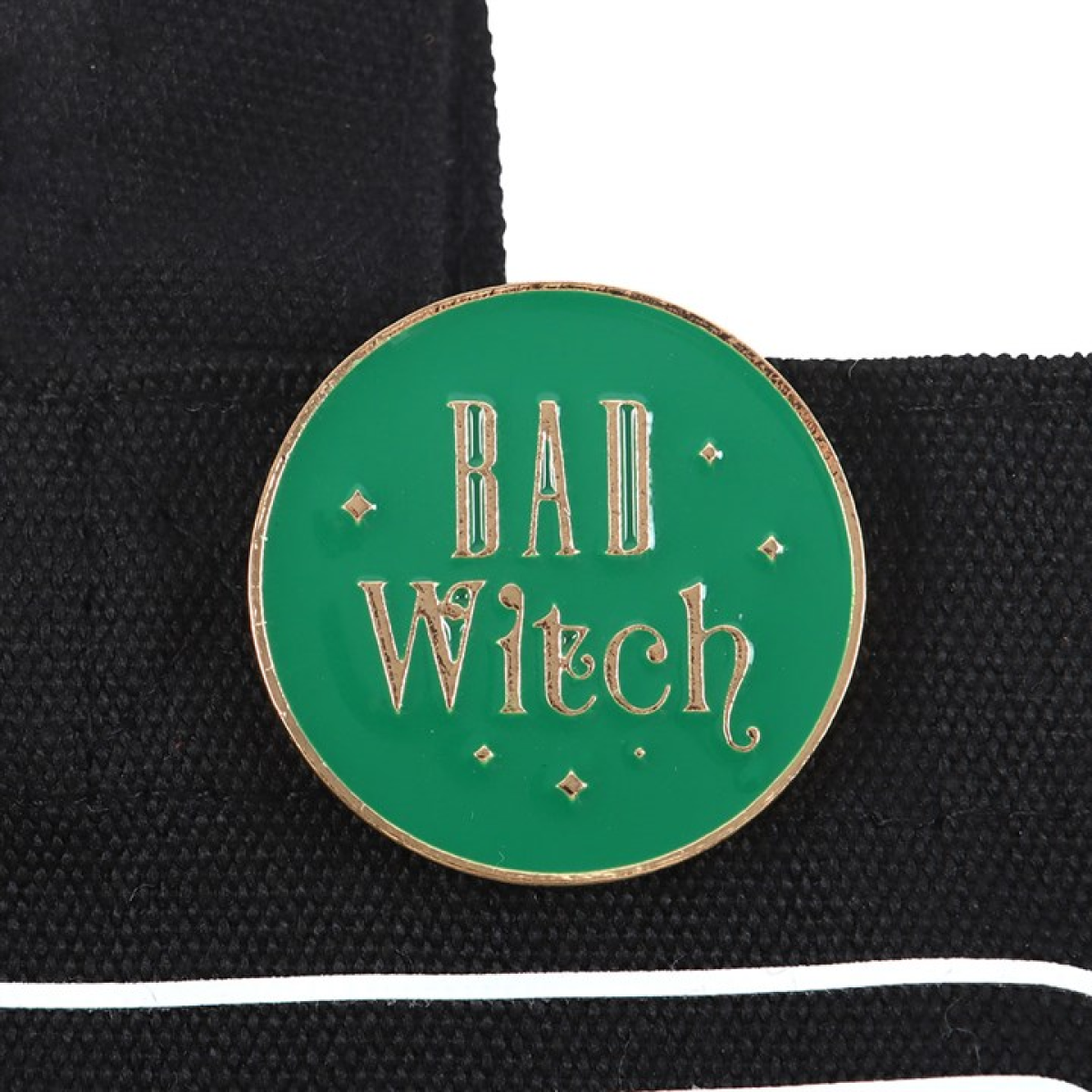 Bad Witch Social Club Polycotton Tote Bag with Pin Badge 🇬🇧