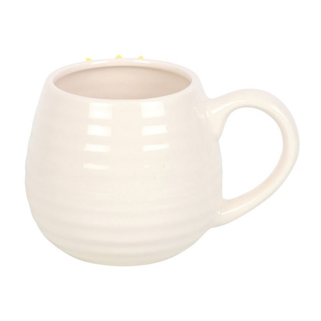Hello Sunshine Rounded Mug with 3D Sunflower 🇬🇧