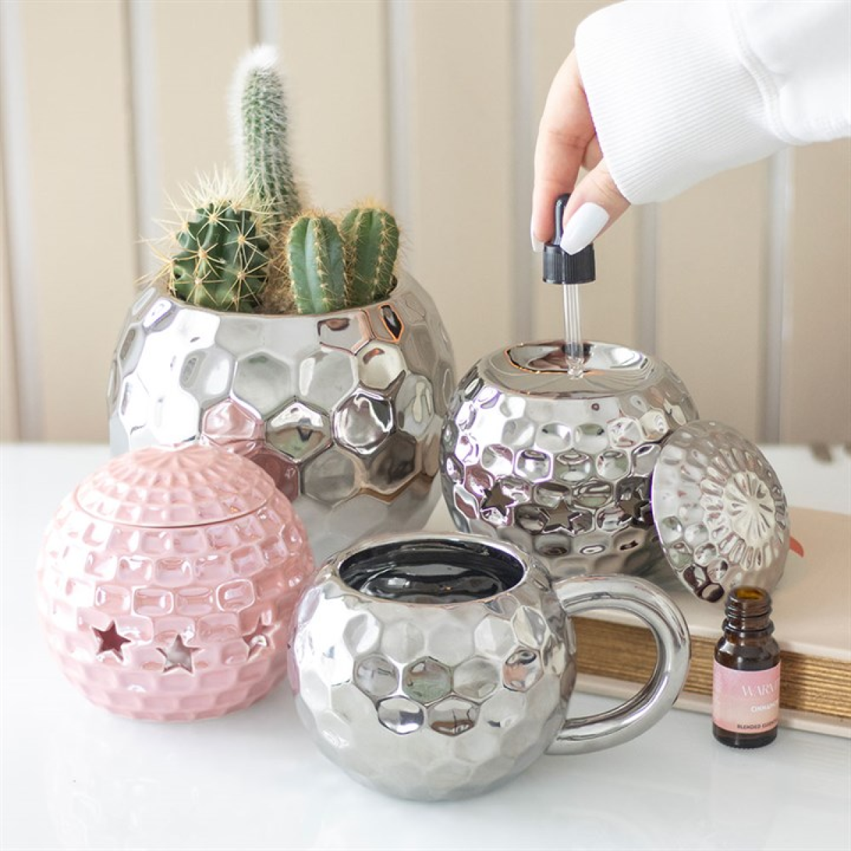Silver Disco Ball Vase 🇬🇧