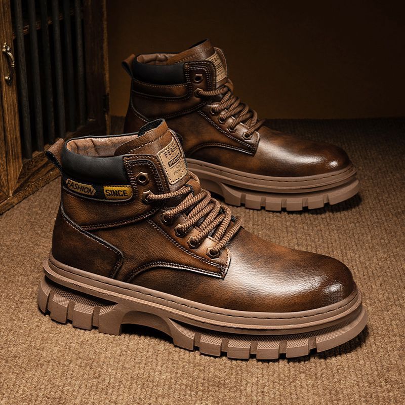 Martin Boots Men Trendy High Top British Working Wear 🇨🇳