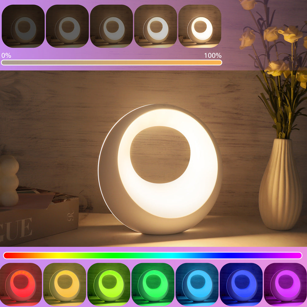 Creative Touch Small Night Lamp RGB Color Changing Remote Control Desk Lamp 🇨🇳