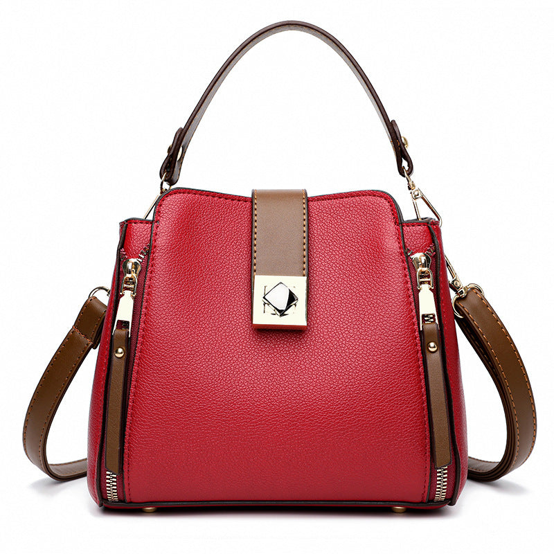 Fashion Casual All-match Shoulder Women's Bag Crossbody Portable Large-capacity Bucket Bag 🇨🇳