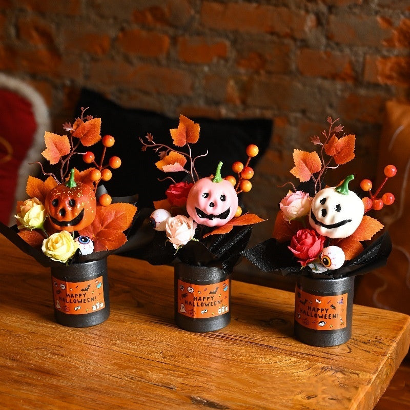 Halloween Pumpkin Simulation Bouquet Grimace Ornaments 🇨🇳