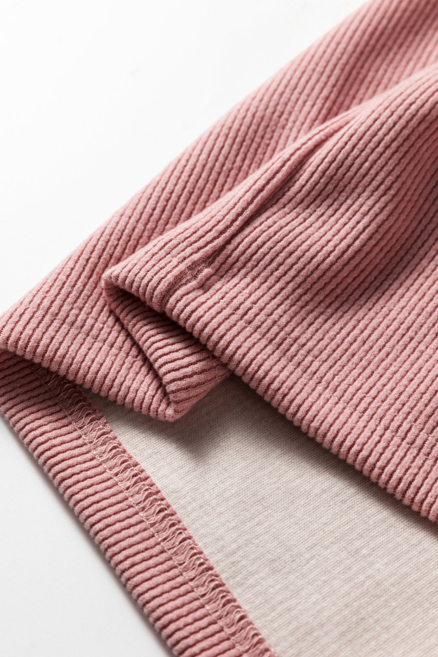 Rose Tan Lace Drawstring Pullover Hoodie and High Waist Pants Corduroy Suit 🇺🇸