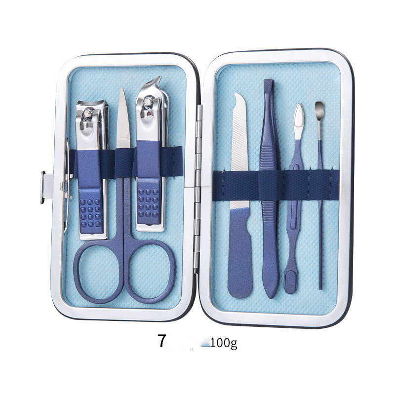 Professional Scissors Nail Clippers Set Ear Spoon Dead Skin Pliers Nail Cutting Pliers Pedicure Knife Nail Groove Trimmers 🇨🇳