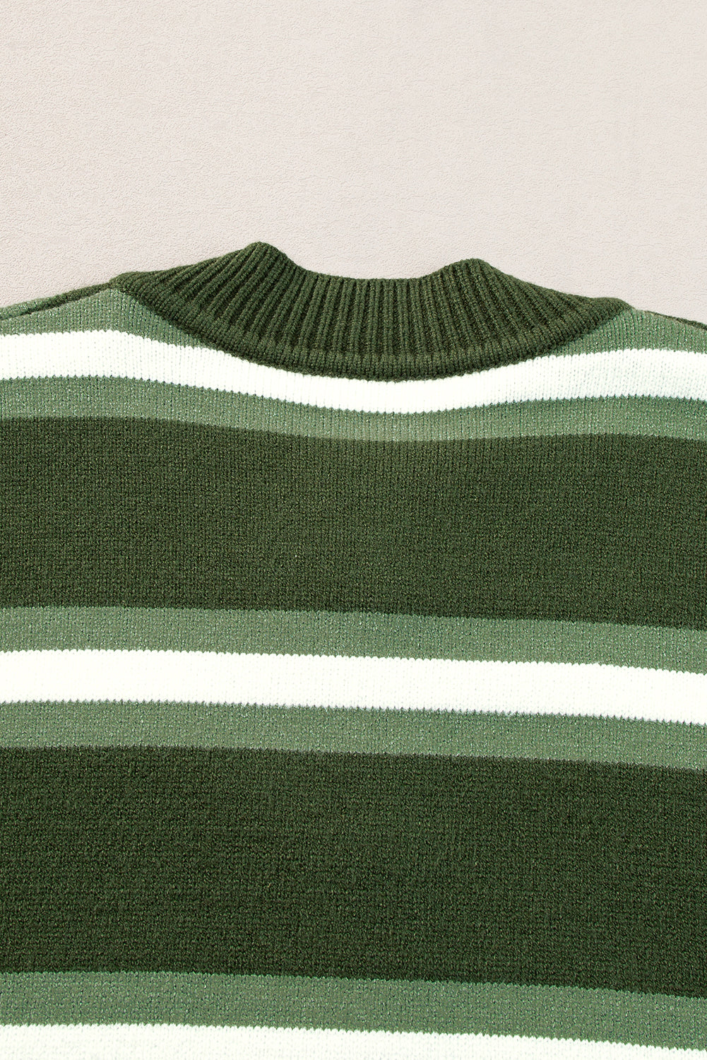 Green Stripe Drop Shoulder Buttons Cardigan Sweater 🇺🇸