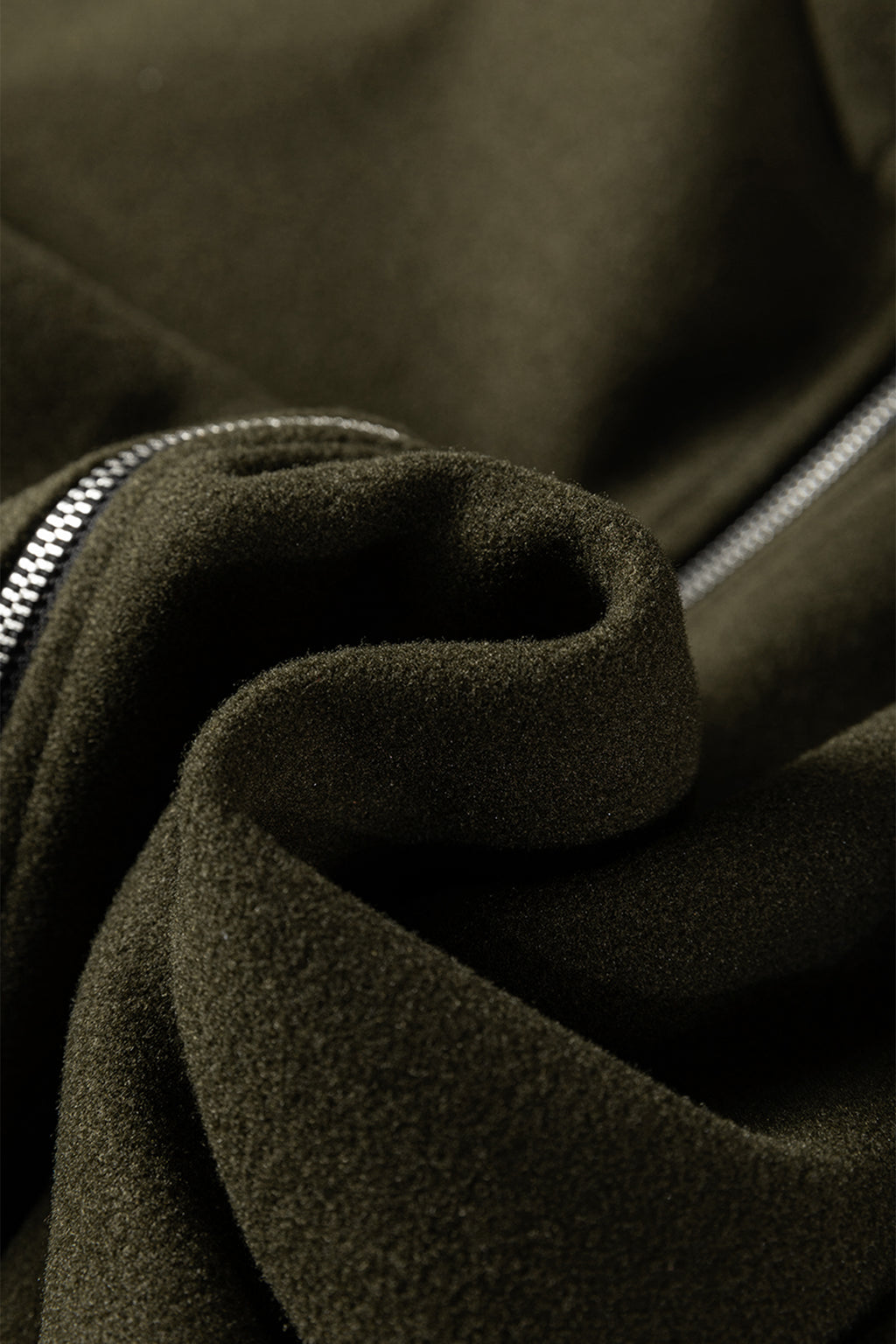 Four Leaf Clover Contrast Cuffed Drop Shoulder Zip up Tunic Hoodie 🇺🇸