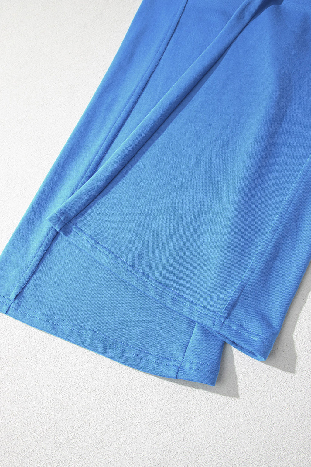 Sky Blue Slim Ribbed Tank Top and Sweatpants Set 🇺🇸
