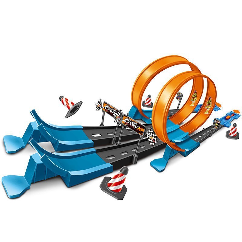 Alloy Racing Track Catapult Car Boy Car Track Kids Toy 🇨🇳