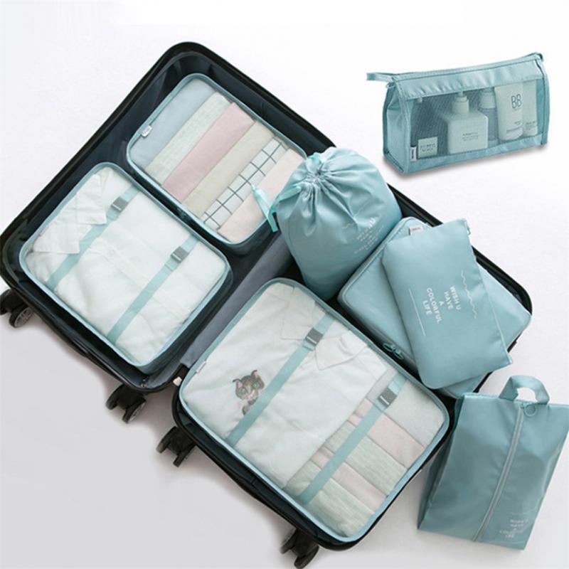 8-piece Set Luggage Divider Bag Travel Storage Clothes Underwear Shoes Organizer Packing Cube Bag 🇨🇳