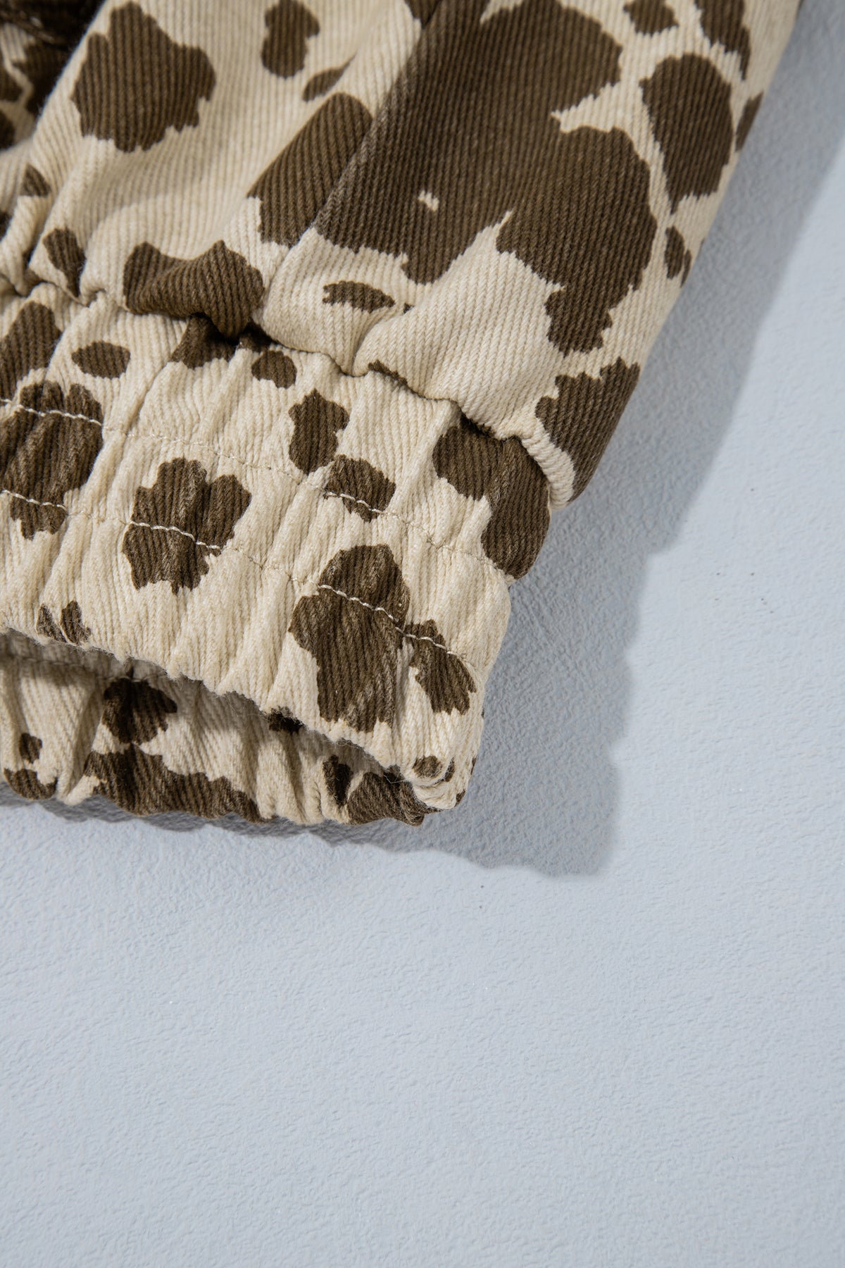 Brown Western Cow Print Cargo Pocket Denim Jacket 🇺🇸