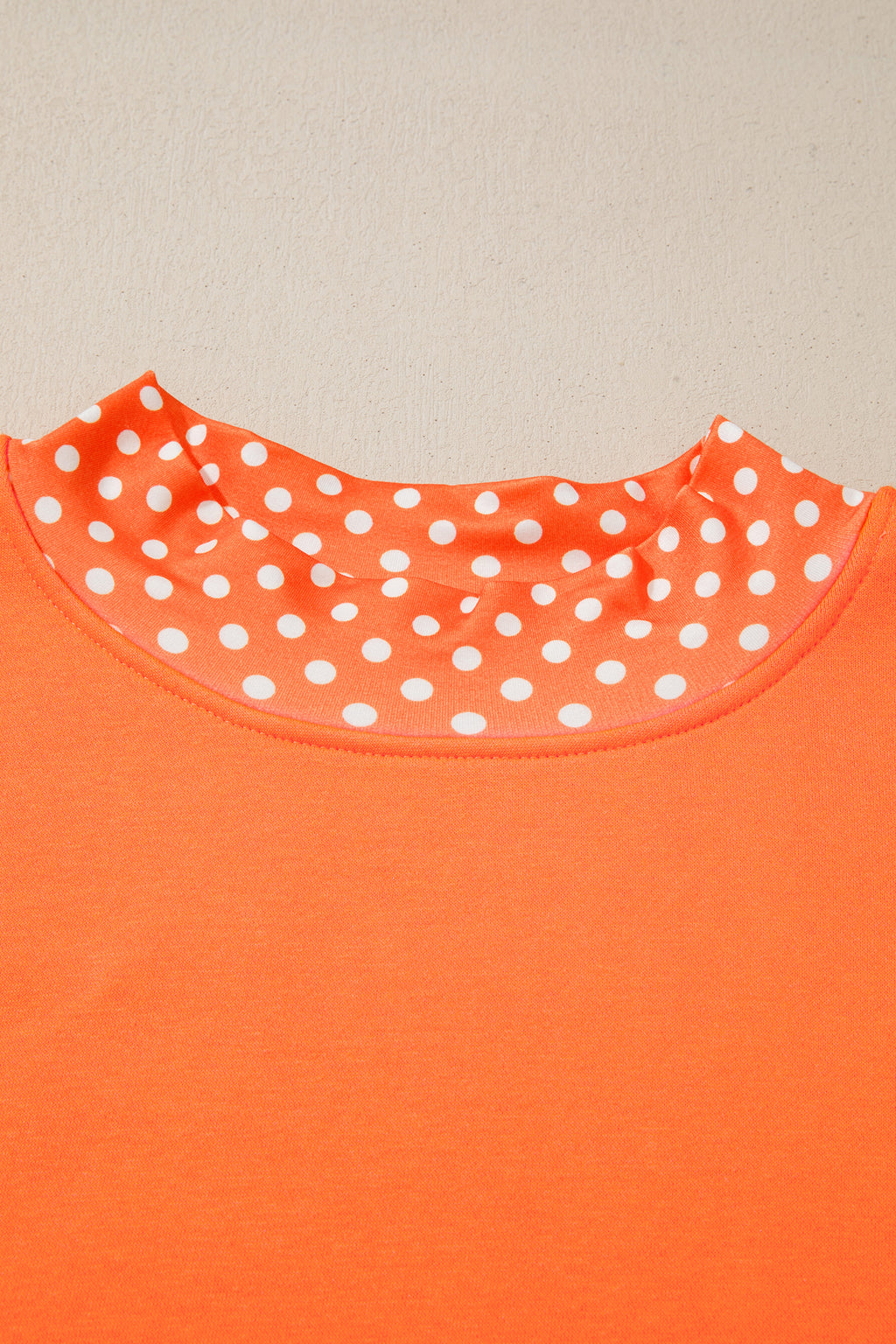 Red Polka Dot Patchwork Round Neck Plus Size Sweatshirt 🇺🇸