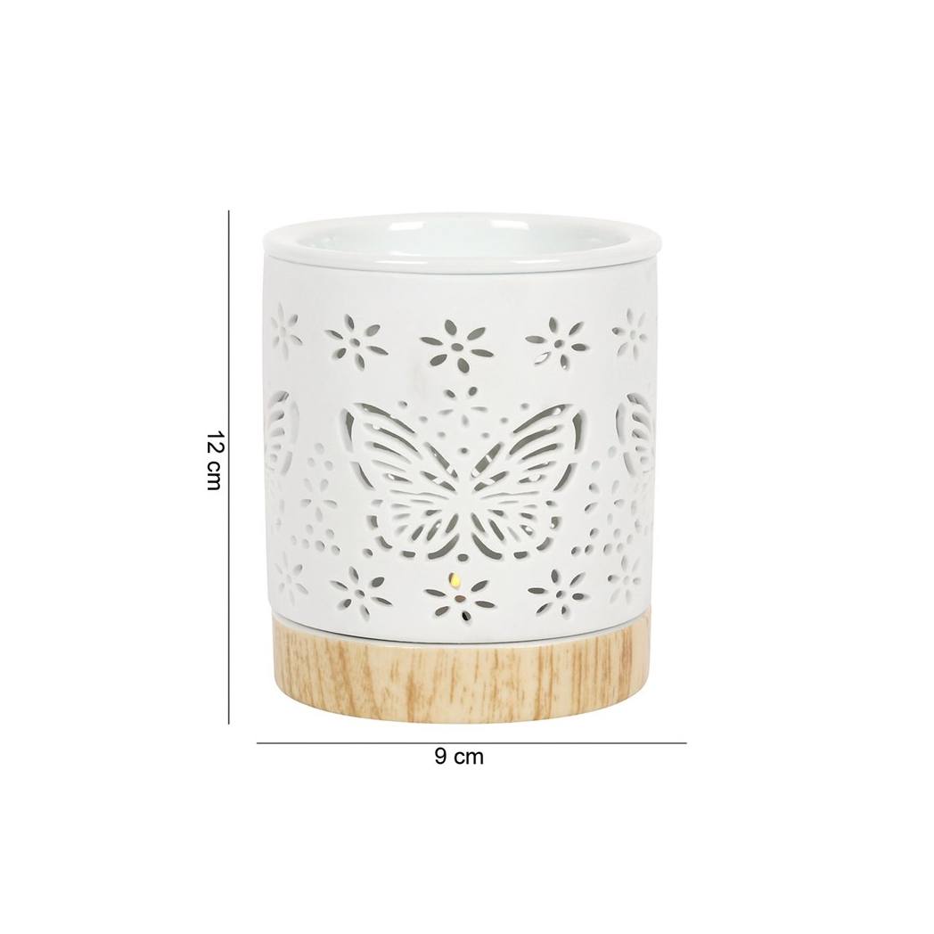Matte Ceramic Butterfly Oil Burner 🇬🇧