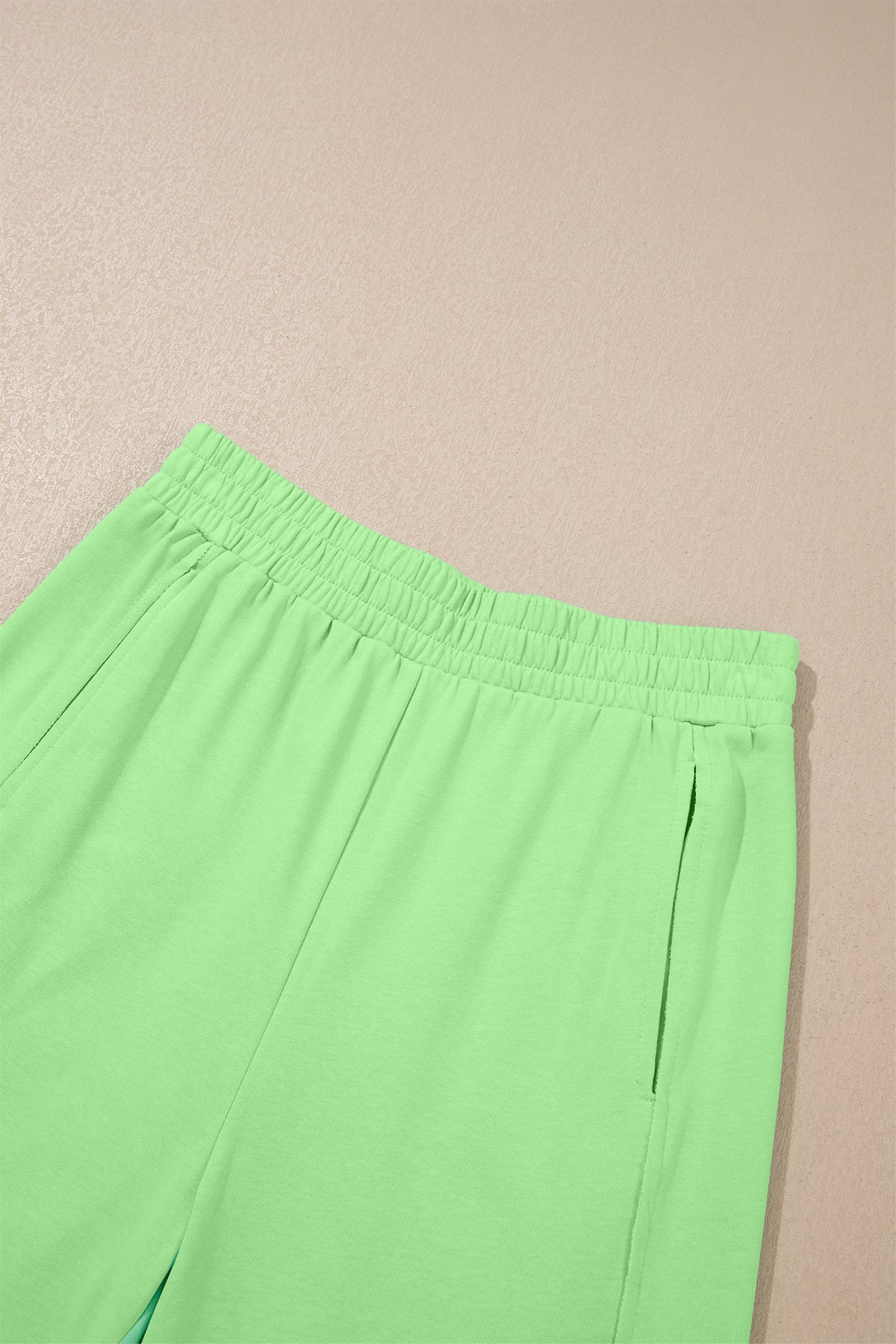Green Solid Cover Oversize Tee Pocketed Casual Pants 2pcs Outfit 🇺🇸
