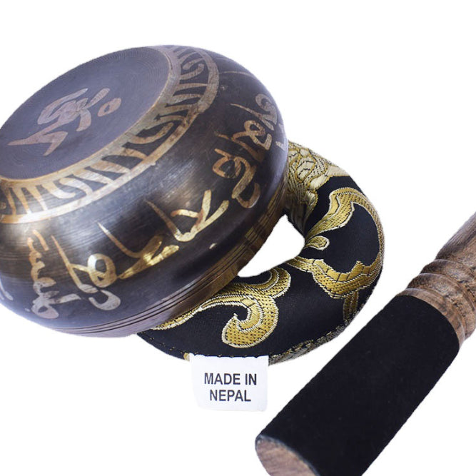 Black Bowl Meditation Yoga Healing Meditation Bowl 🇨🇳