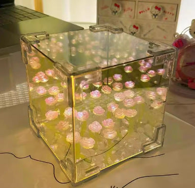 20PCS Tulip Flower Garden Grass Tulip Night Light Handmade DIY For Friends Gifts Tulip Table Lamp 🇨🇳