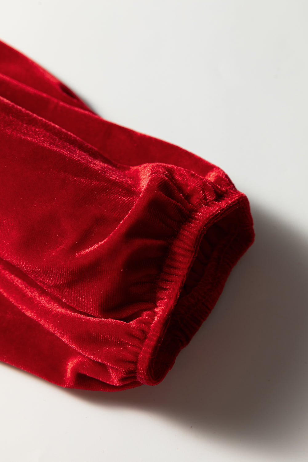 Red Clay Plus Size Tie Front Velvet Peplum Blouse 🇺🇸