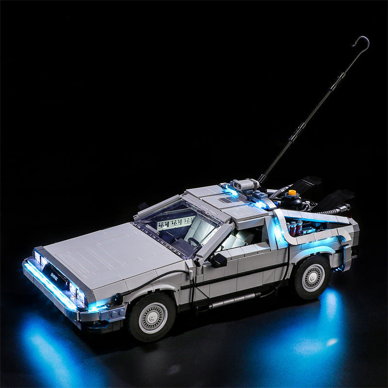 Compatible with LEGO 10300 Back to the Future Time Machine LED Lighting Mechanical Assembly Building Blocks Toy Models Lighting 🇨🇳