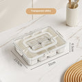 8 Grids Divided Serving Tray Fruits Snack Box Organizer Food Storage Container Seasoning Separator Box Refrigerator Organizer 🇨🇳