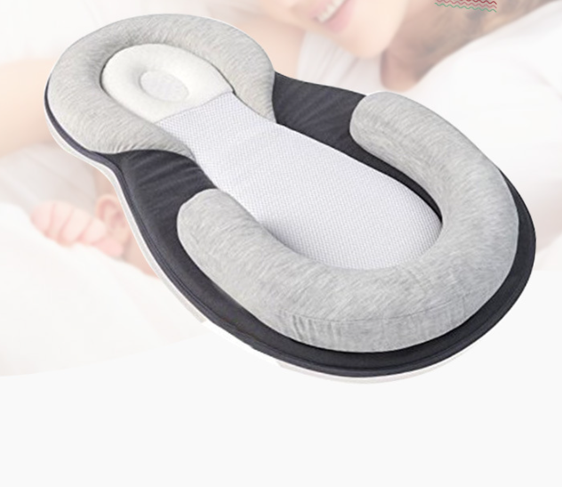 Baby Pillows for Sleeping,Baby Snuggle Nest Sleeper Lounger with Soft&Breathable Head Support Pillow 🇨🇳